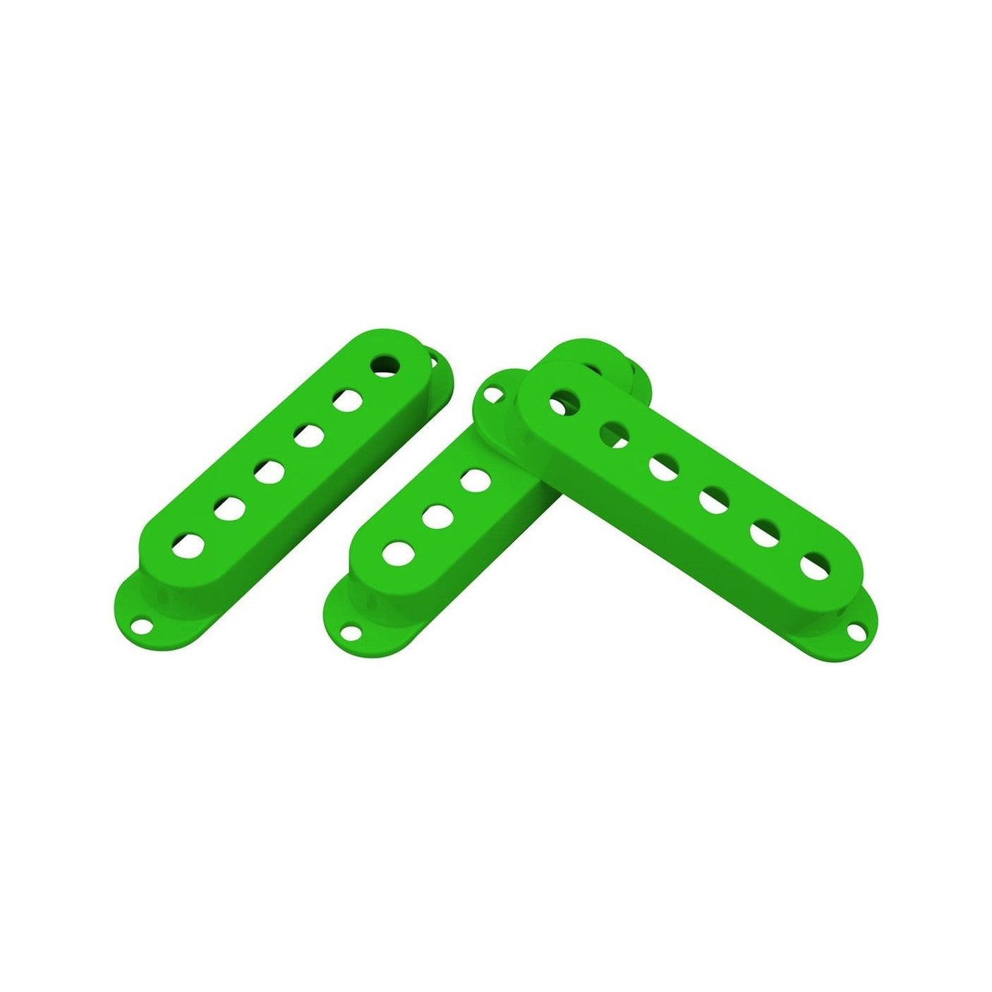 DiMarzio DM2001GR Strat Single-Coil Pickup Covers Set of 3 - Green 1