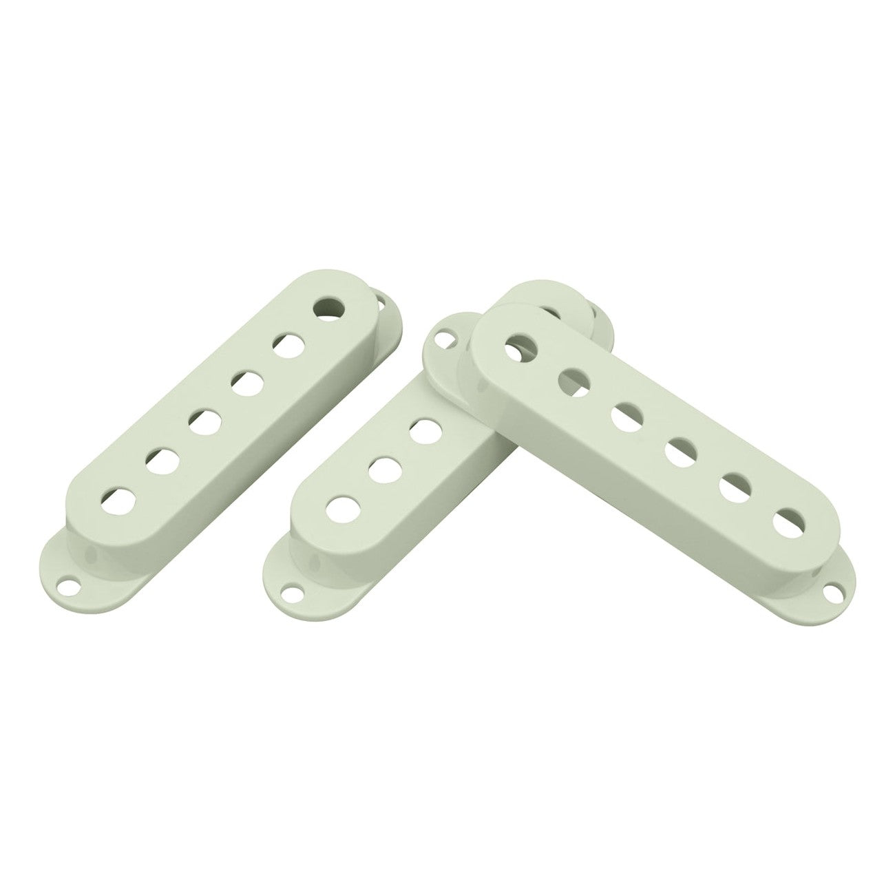 DiMarzio DM2001MG Strat Single-Coil Pickup Covers Set of 3 - Mint Green 1