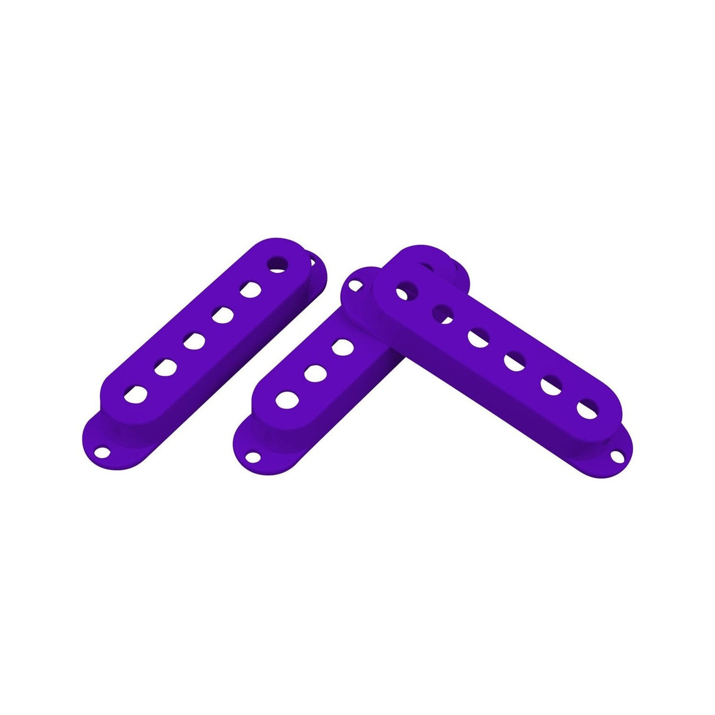 DiMarzio DM2001V Strat Single-Coil Pickup Covers Set of 3 - Purple 1