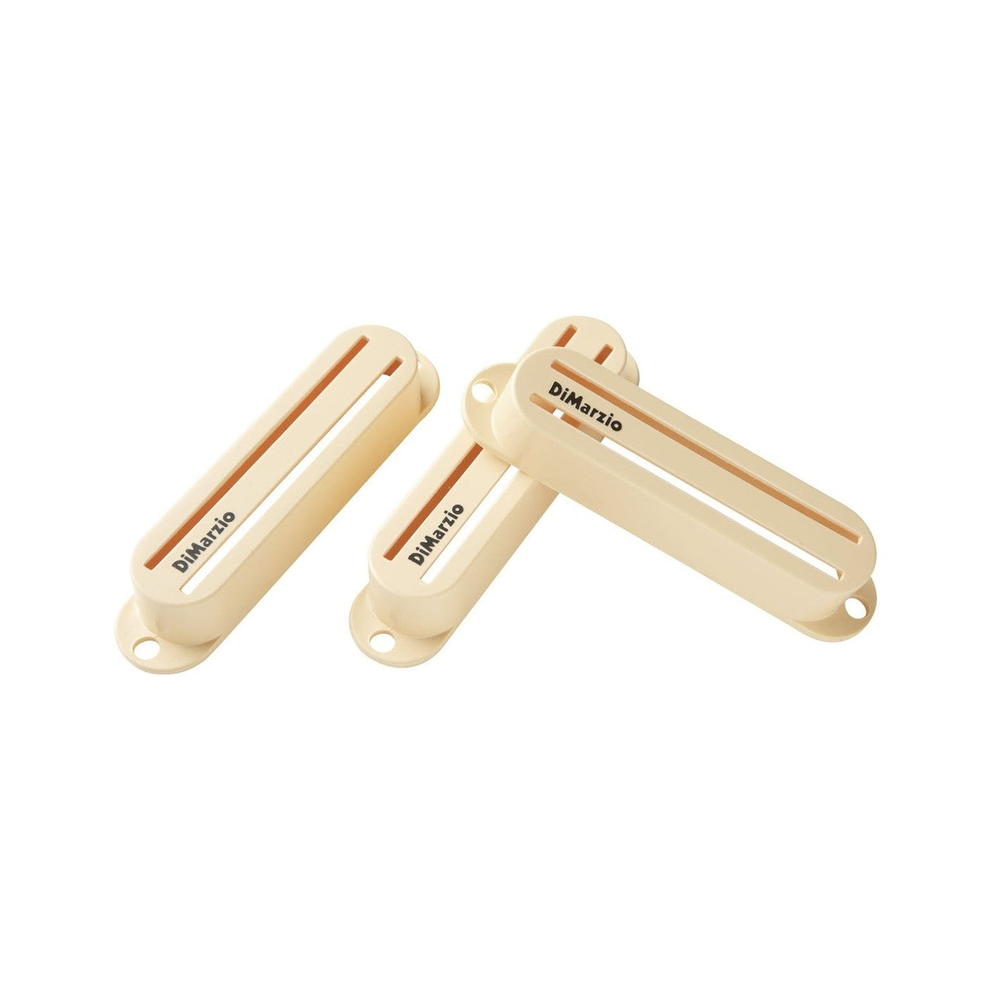 DiMarzio DM2002CR Fast Track Pickup Covers Set of 3 - Cream 1