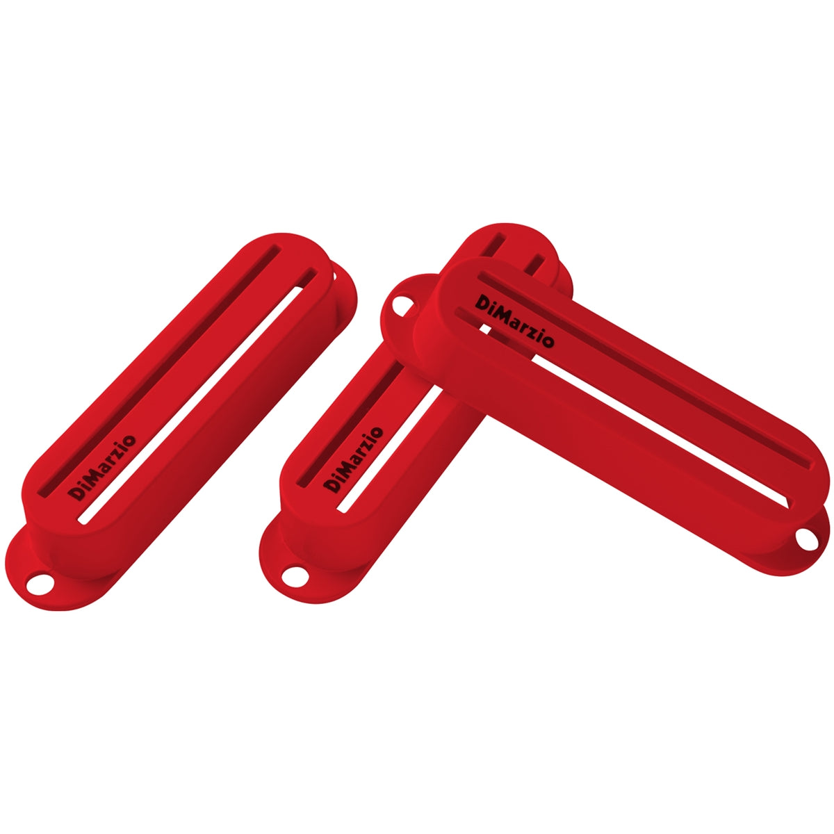 DiMarzio DM2002RD Fast Track Pickup Covers Set of 3 - Red 1