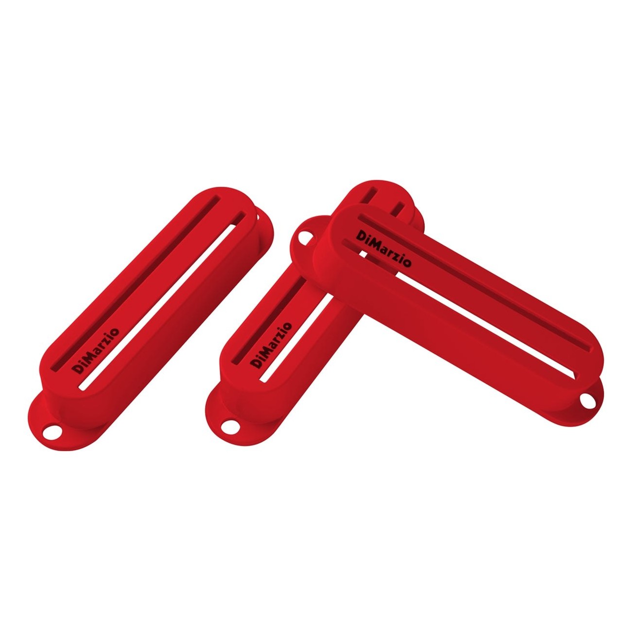 DiMarzio DM2002RD Fast Track Pickup Covers Set of 3 - Red 1