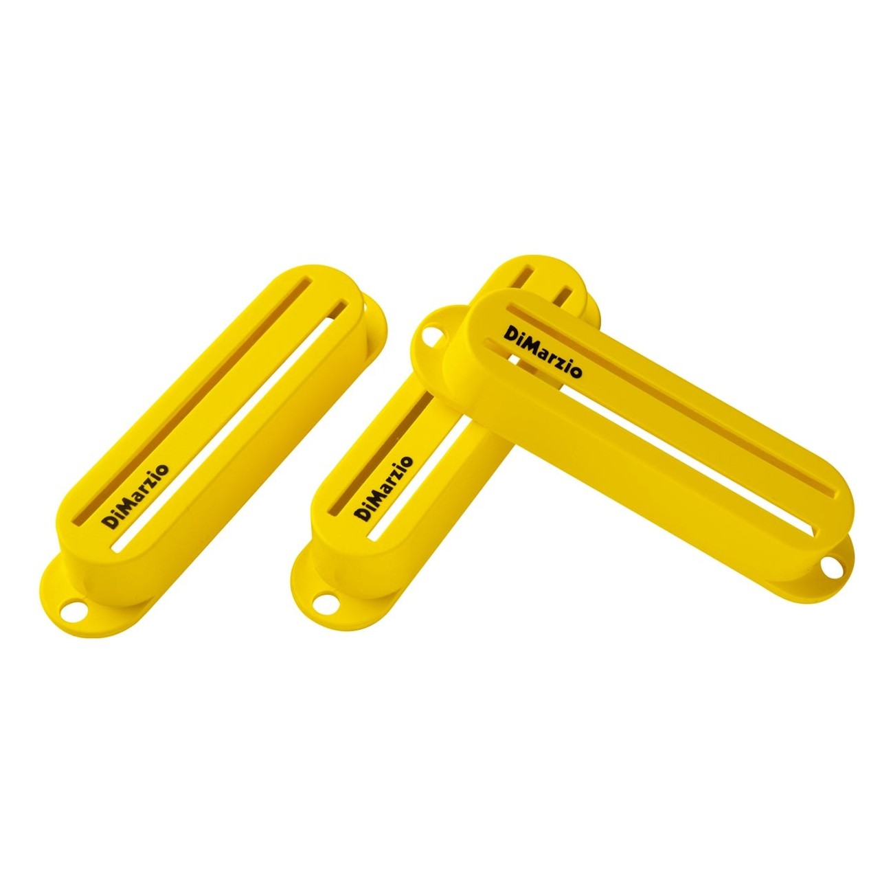 DiMarzio DM2002Y Fast Track Pickup Covers Set of 3 - Yellow 1