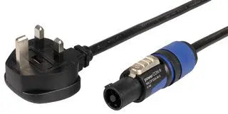 Pulse UK Mains Plug to Neutrik PowerCON Connector Lead 3m – PLS00936 1