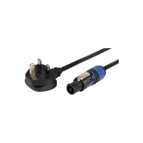 Pulse UK Mains Plug to Neutrik PowerCON Connector Lead 3m – PLS00936 1