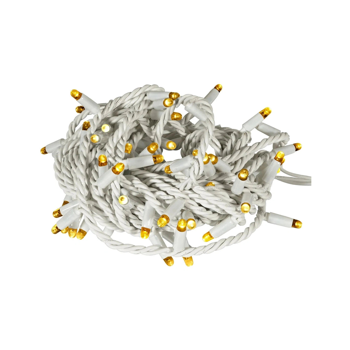 Elumen8 10m Heavy-Duty Rubber Dimmable LED String Lights – Warm White, White Cable 2