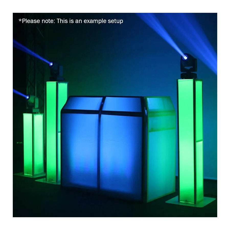 Equinox Colour Raider Uplighter Pack - 4 x 4W RGBW LEDs 13