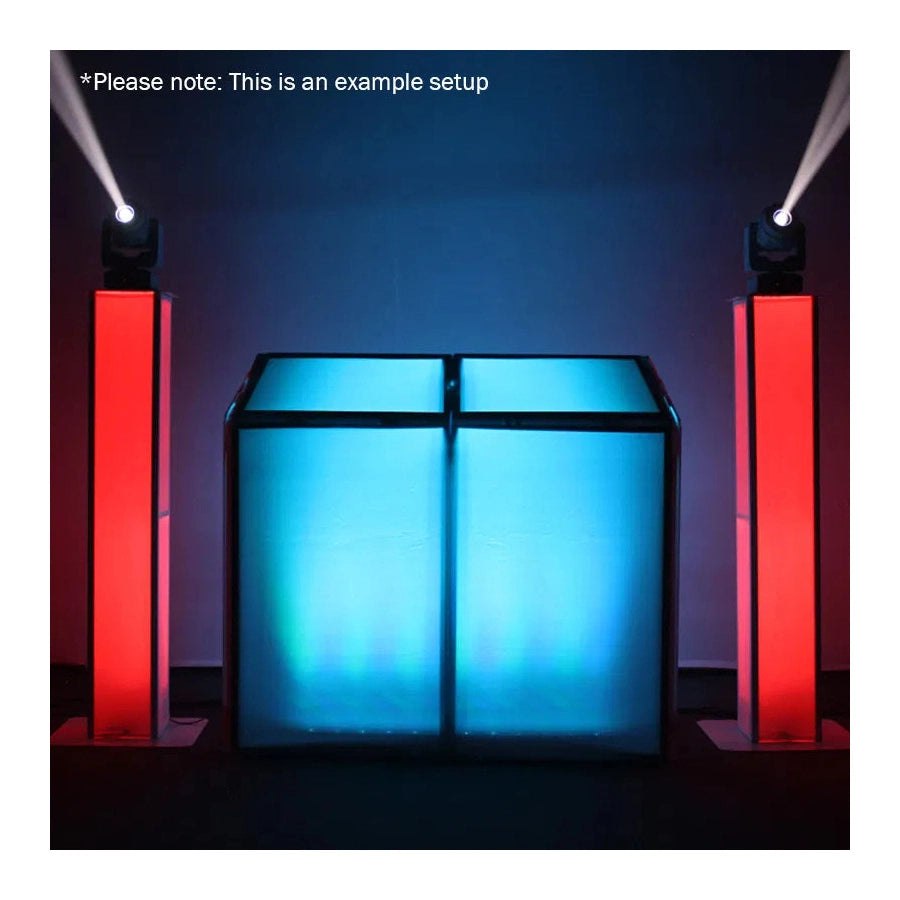 Equinox Colour Raider Uplighter Pack - 4 x 4W RGBW LEDs 12