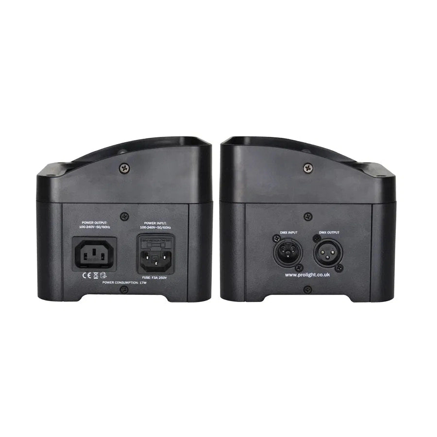 Equinox Colour Raider Uplighter Pack - 4 x 4W RGBW LEDs 6