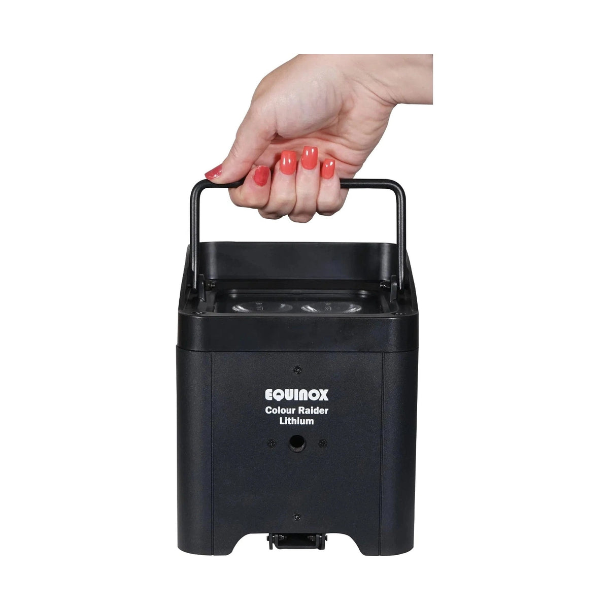 Equinox Colour Raider Lithium Battery Uplighter Pack - 4 x 6W RGWB LEDs Black Housing 8