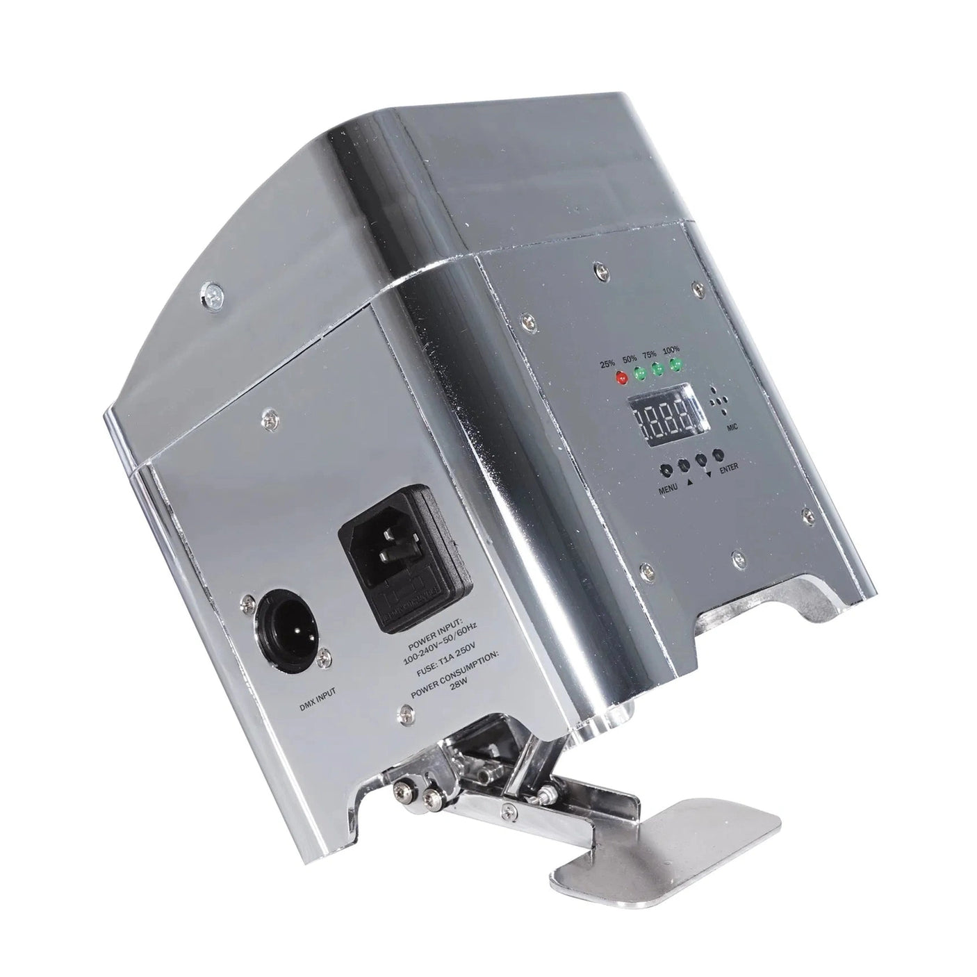 Equinox Colour Raider Lithium Battery Uplighter Pack Chrome Housing 6