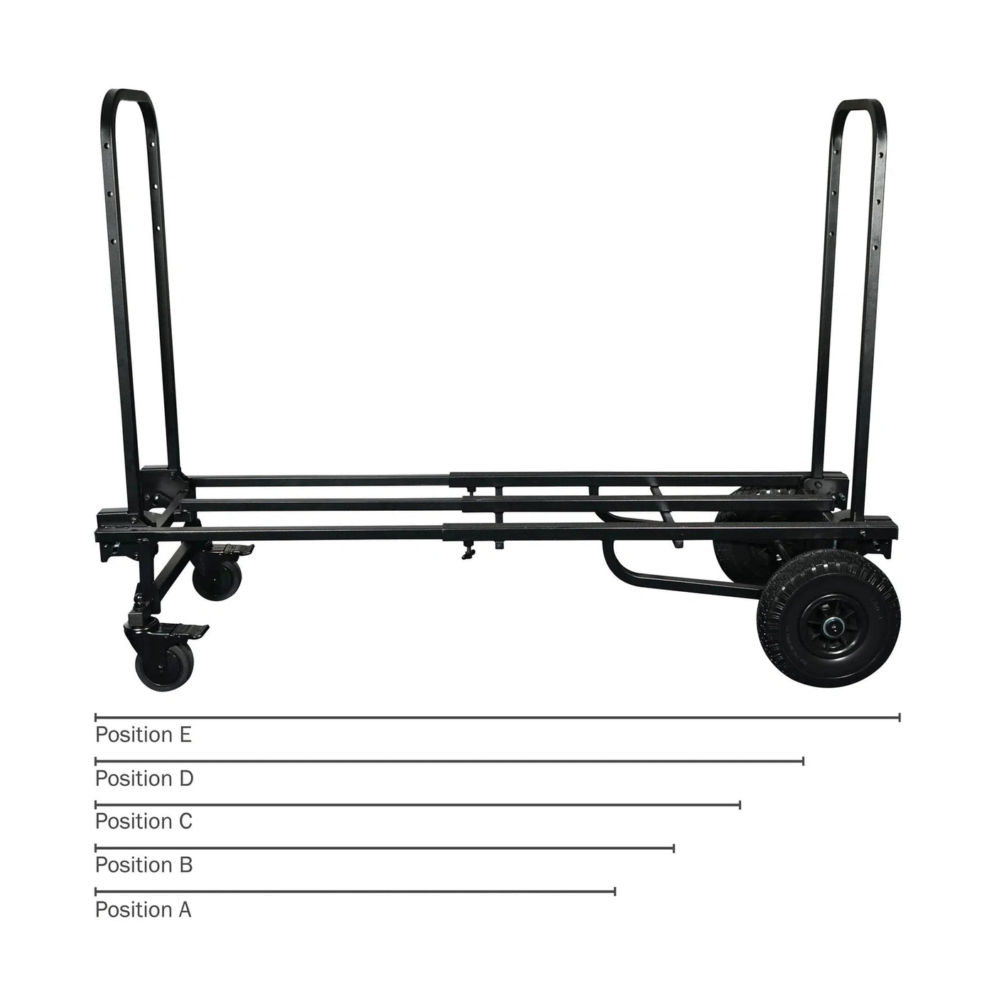 Equinox Kit Kart 5-Position Equipment Trolley, 300kg Load 10