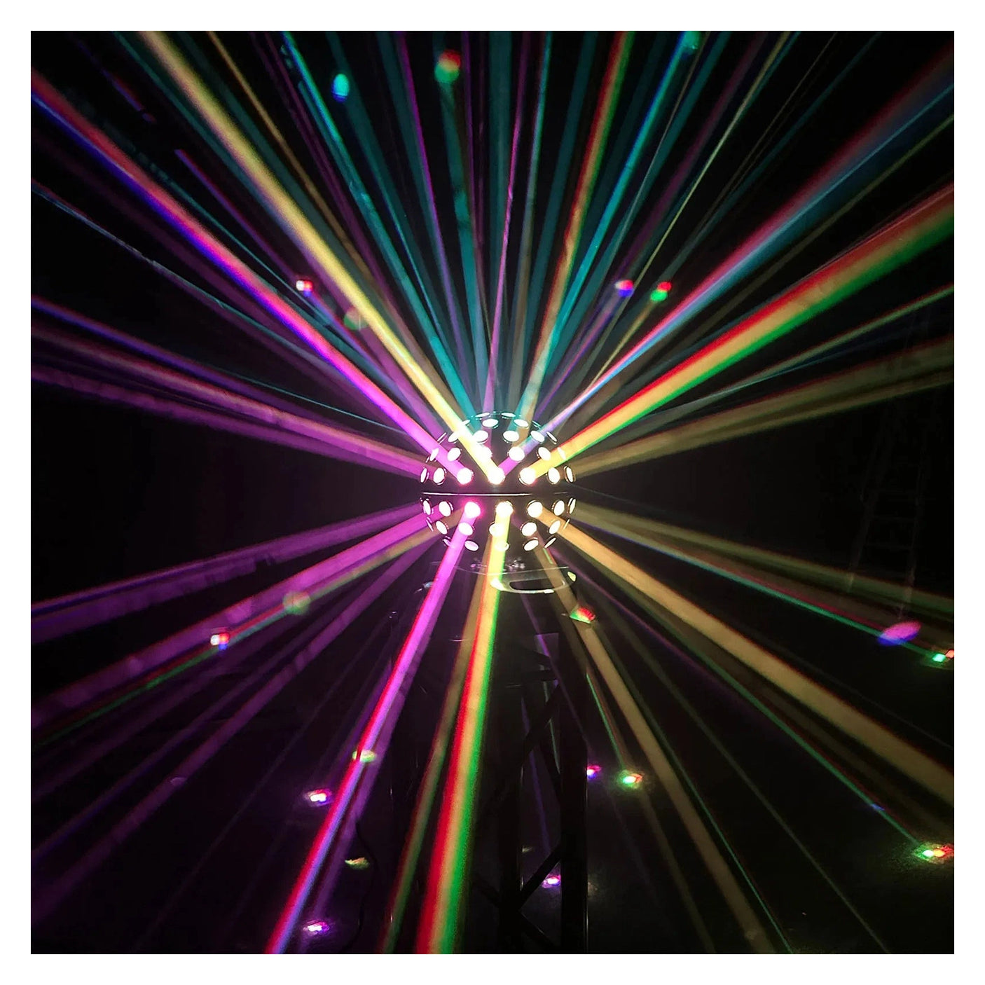 Equinox Asteroid 5 x 40W RGBW LED Mirrorball Effect Light – Black 10