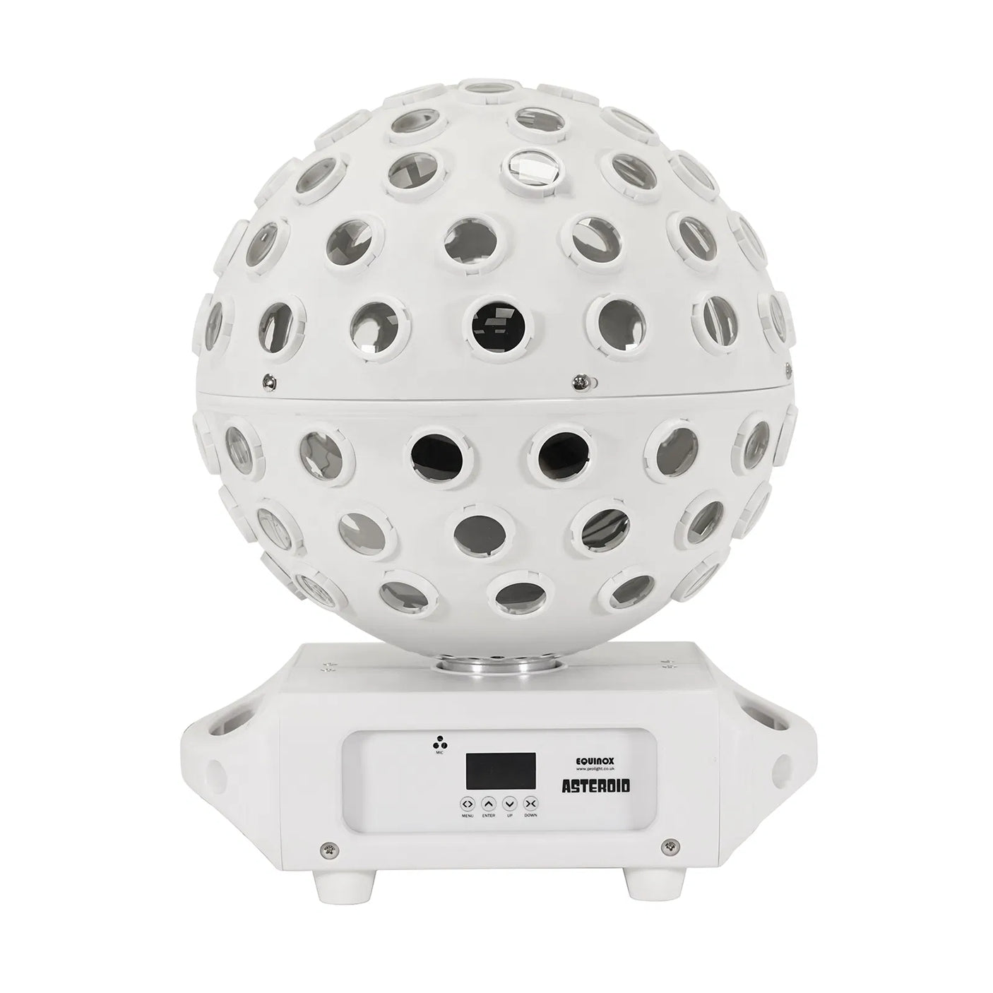 Equinox Asteroid 5 x 40W RGBW LED Mirrorball Effect Light – White 4