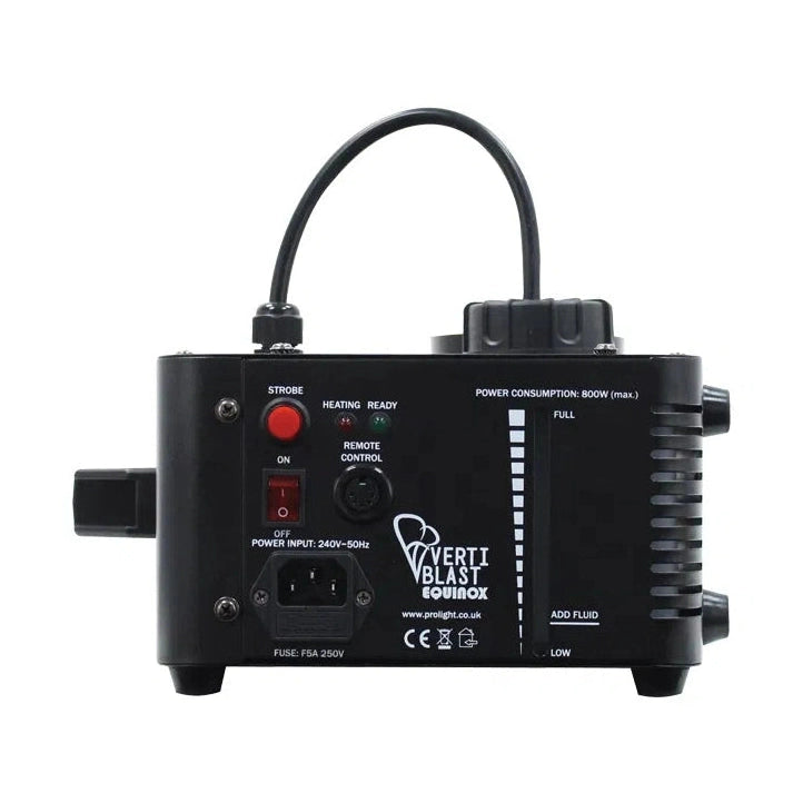 Equinox Verti Blast LED Fog/Smoke Machine With RGB Lighting Effects 4
