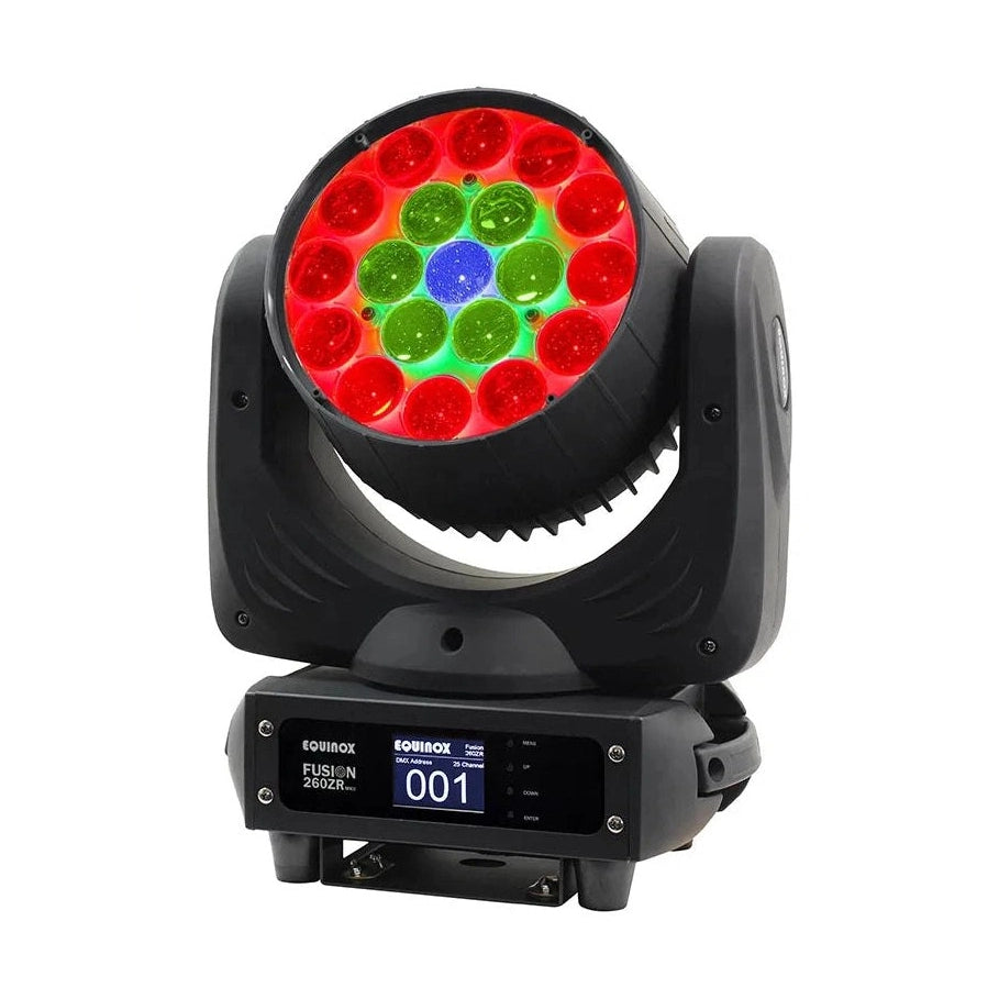 Equinox Fusion 260ZR MKII LED Wash Moving Head Black Housing 1
