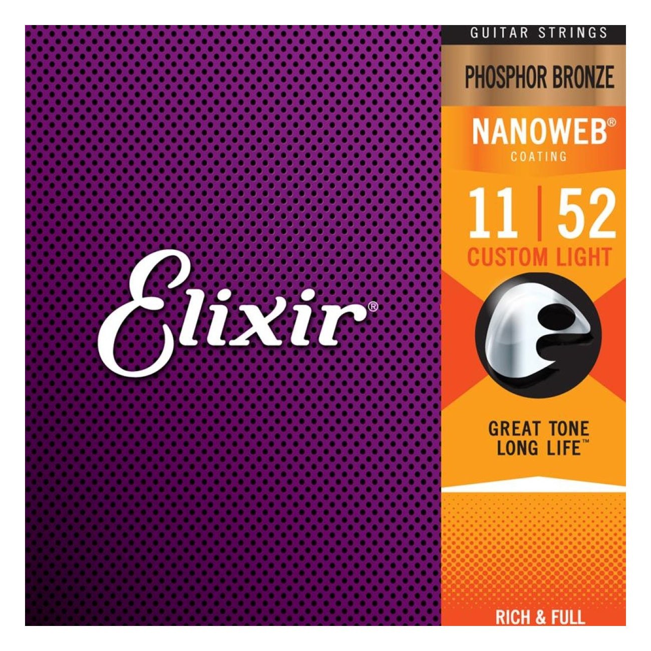 Elixir Phosphor Bronze Acoustic Strings with NANOWEB Coating 3
