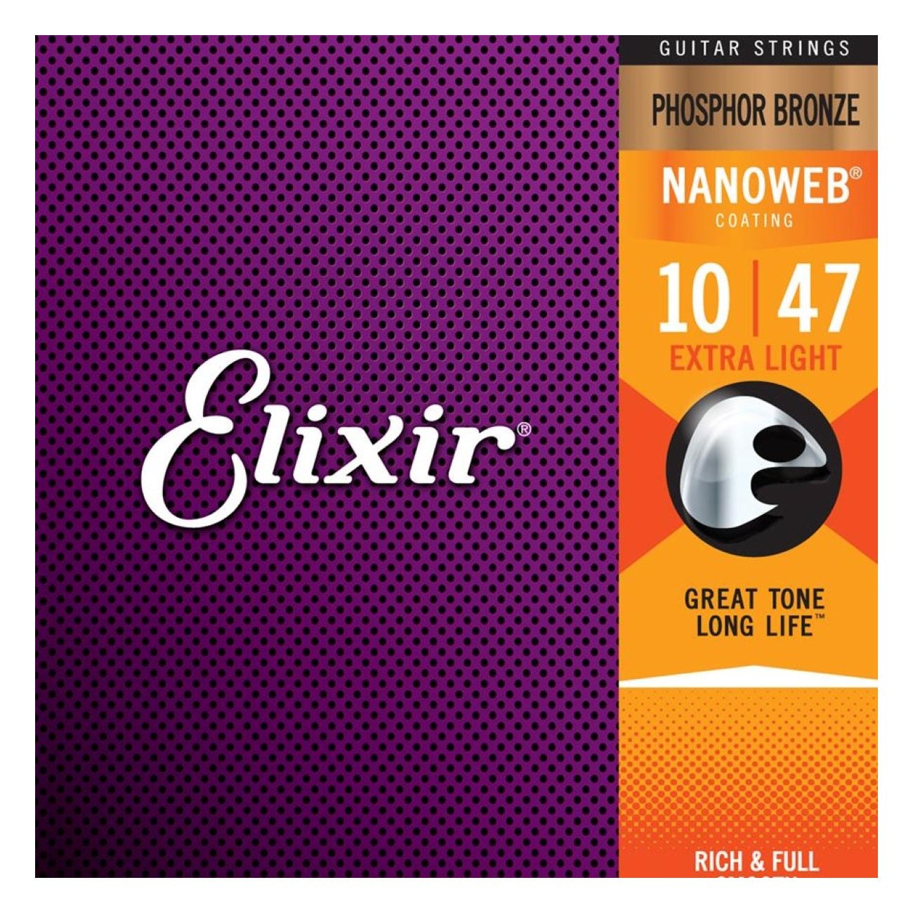 Elixir Phosphor Bronze Acoustic Strings with NANOWEB Coating 1