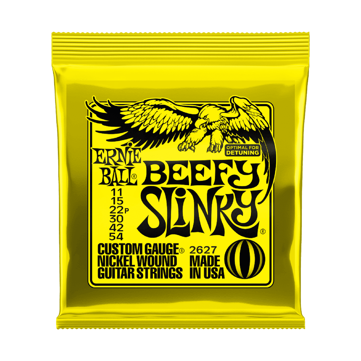 Ernie Ball Beefy Slinky Nickel Wound Electric Guitar Strings .011 -.054 1