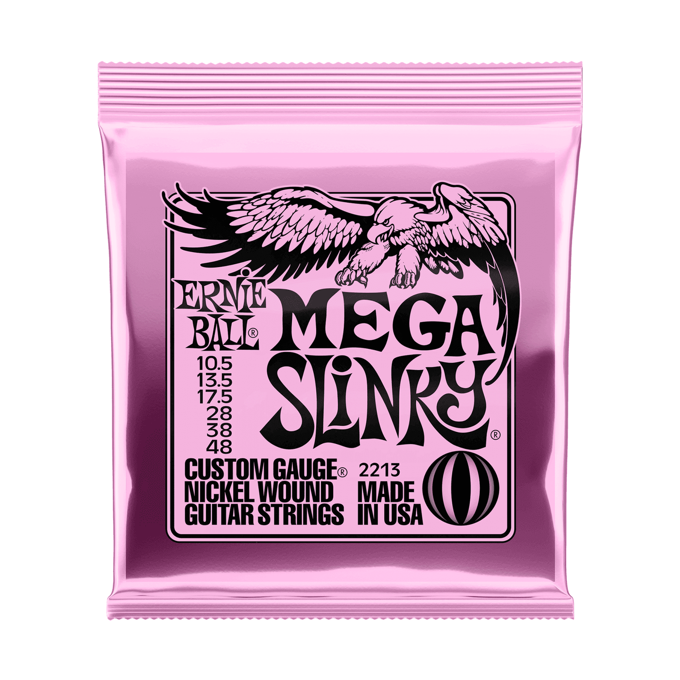Ernie Ball Mega Slinky Nickel Wound Electric Guitar Strings .0105 -.048 1