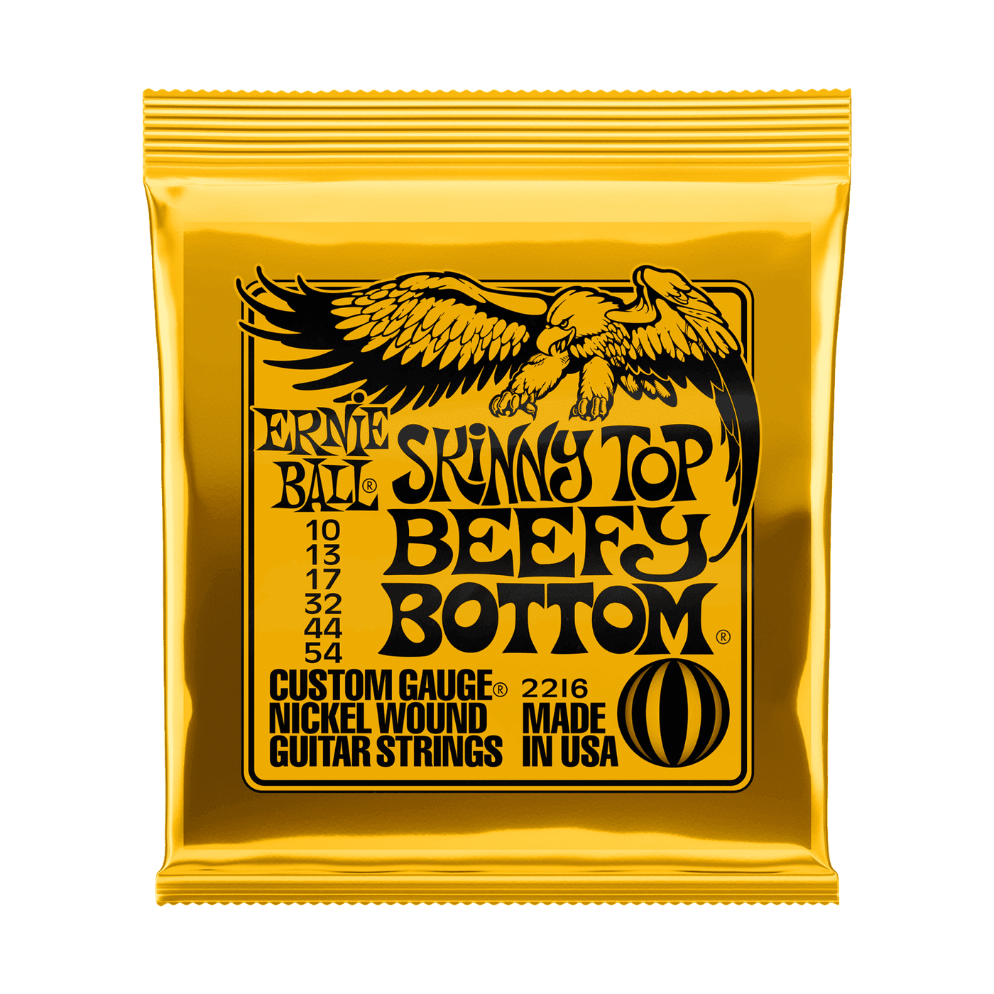 Ernie Ball Skinny Top Beefy Bottom Slinky Nickel Wound Electric Guitar Strings .010 - .054 1