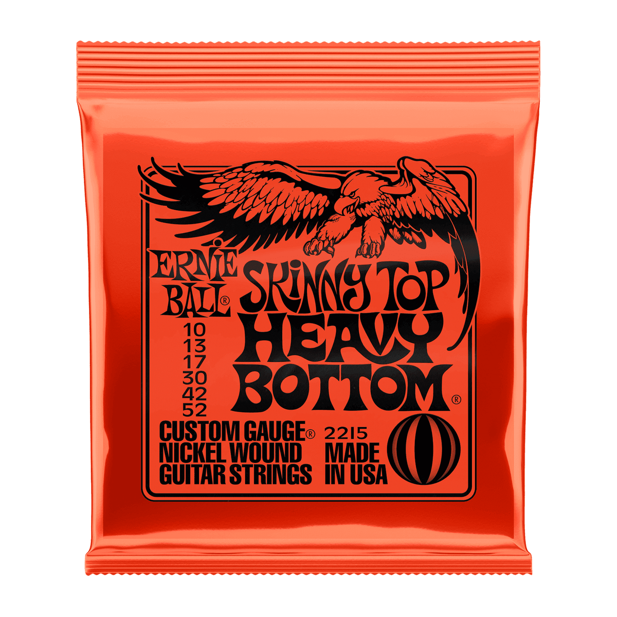 Ernie Ball Skinny Top Heavy Bottom Slinky Nickel Wound Electric Guitar Strings .010 - .052 1