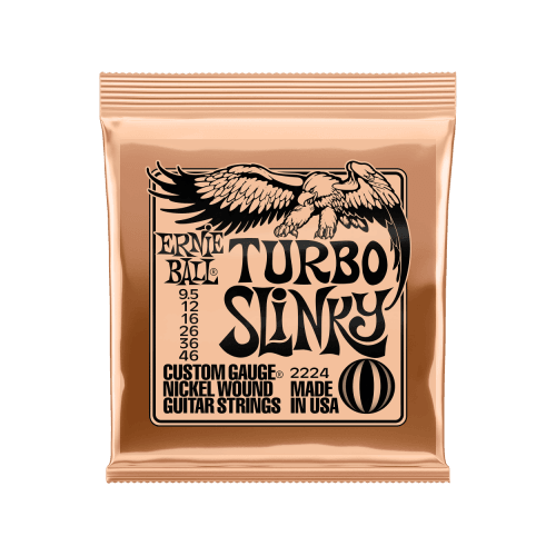 Ernie Ball Turbo Slinky Nickel Wound Electric Guitar Strings .0095 - .046 1