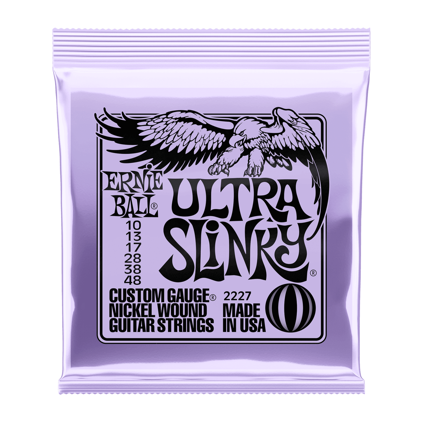 Ernie Ball Ultra Slinky Nickel Wound Electric Guitar Strings .010 - .048 1