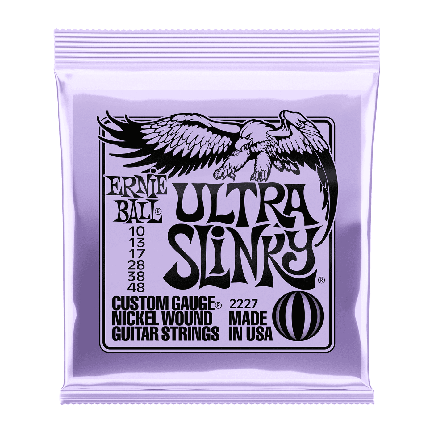 Ernie Ball Ultra Slinky Nickel Wound Electric Guitar Strings .010 - .048 1