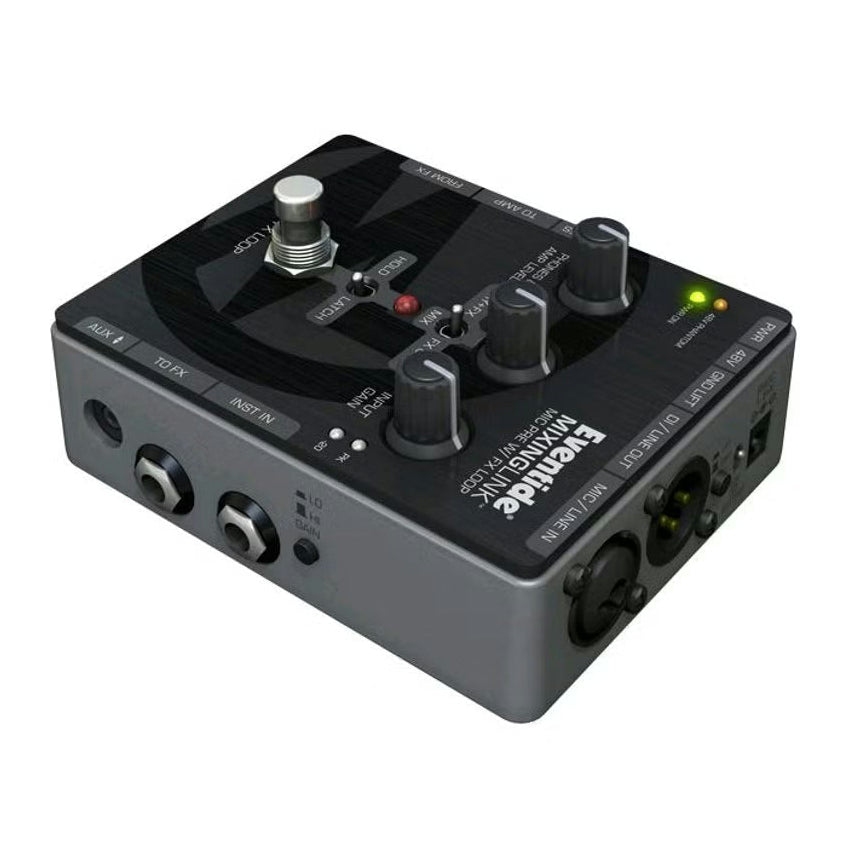 Eventide MixingLink Mic Preamp And FX Loop Pedal — 48V Phantom Power, DI Output, 65dB Clean Gain 3