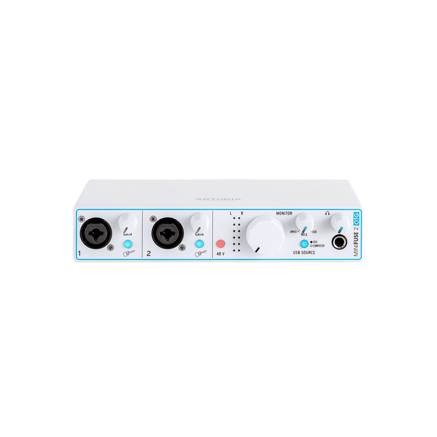 Arturia MiniFuse 2 OTG - Dual USB 2-in / 2-out Audio Interface White 5