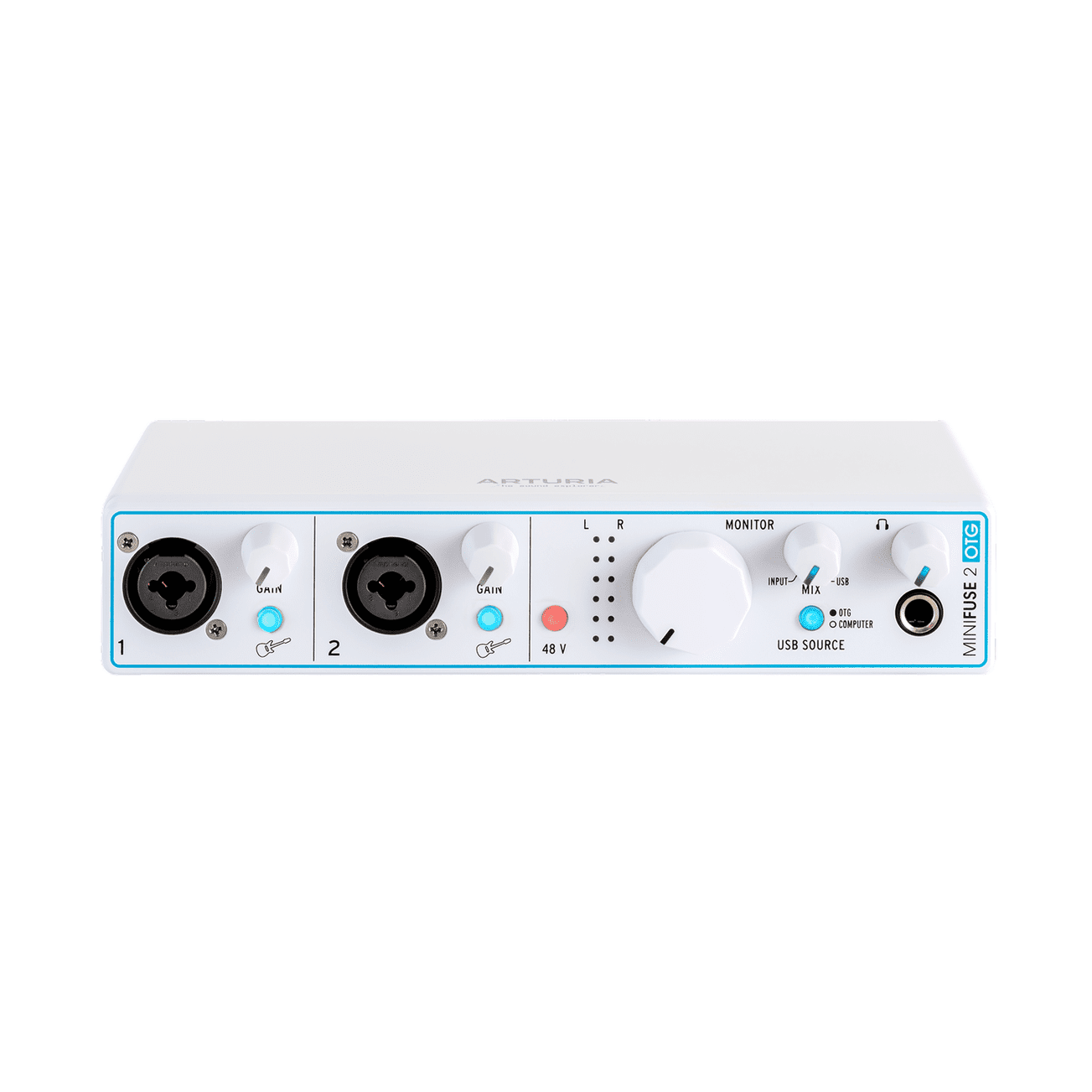 Arturia MiniFuse 2 OTG - Dual USB 2-in / 2-out Audio Interface White 5