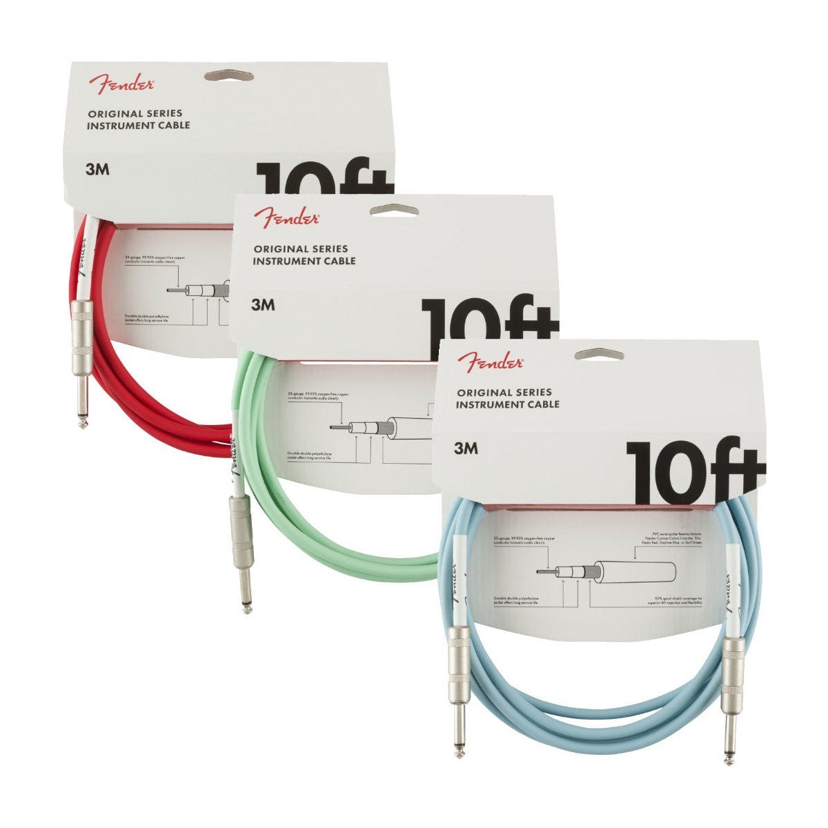 Fender 3m 10' Original Series Instrument Cable 1