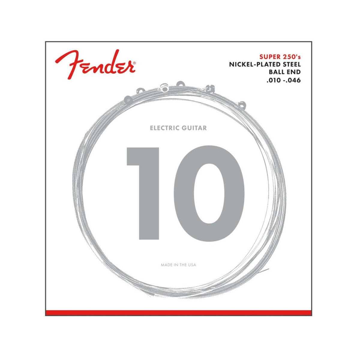 Fender Super 250's Nickel-Plated Steel Guitar String Set 4