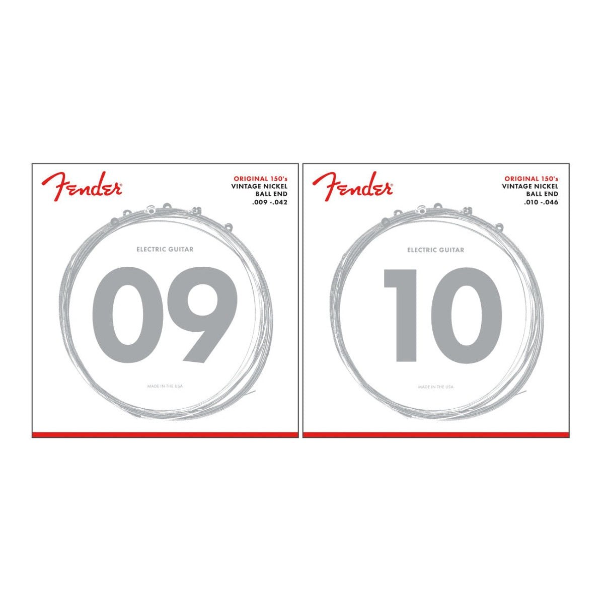 Fender Original 150 Guitar Strings, Pure Nickel Wound 1
