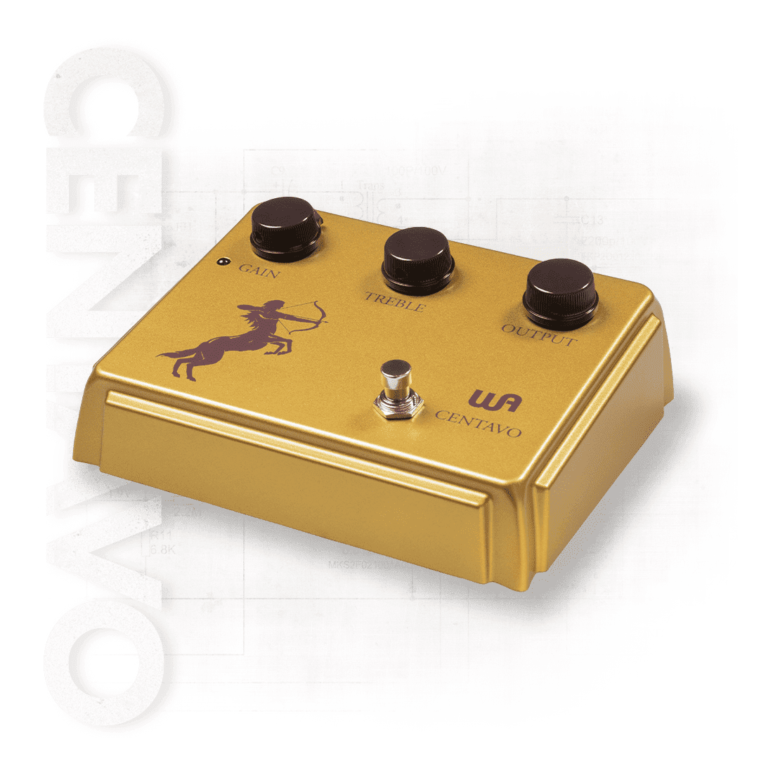 Warm Audio Centavo - Professional Overdrive Pedal Gold 1
