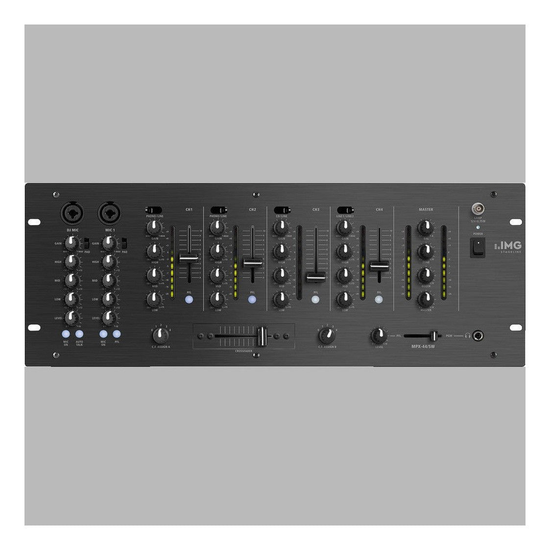 IMG Stage Line MPX-44/SW 6 Channel Stereo DJ Mixer 1