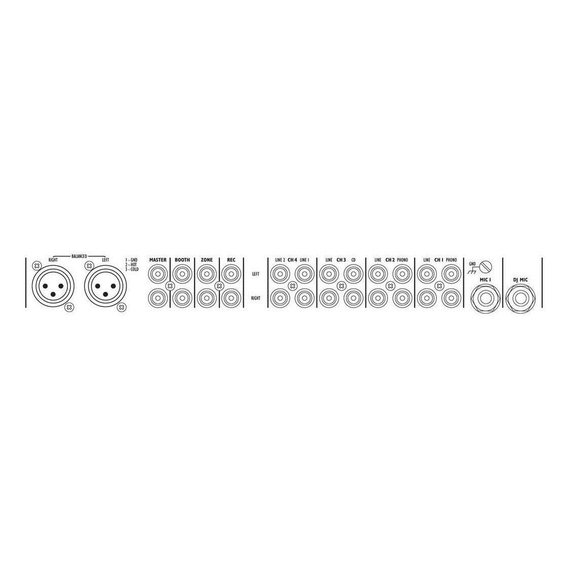 IMG Stageline MPX-44/SW 6 Channel Stereo DJ Mixer 2