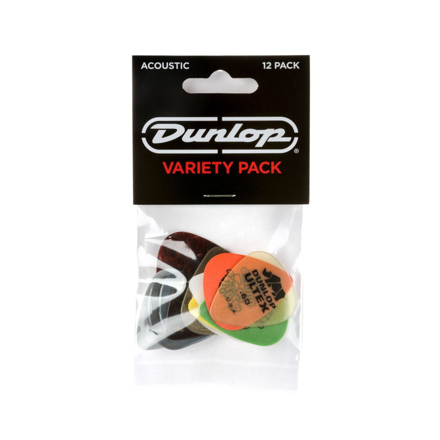 Jim Dunlop Acoustic Variety Guitar Picks - 12 Picks 1