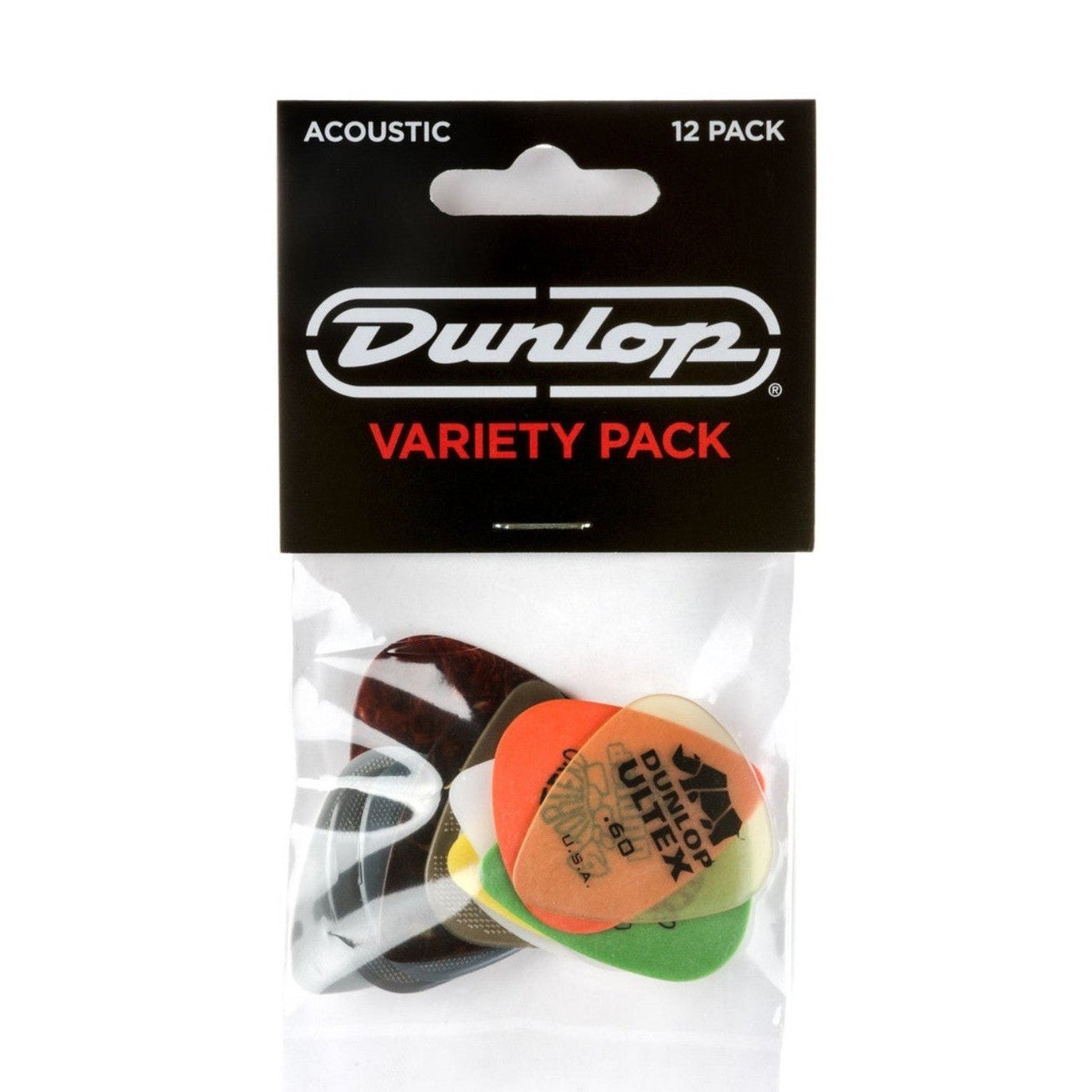 Jim Dunlop Acoustic Variety Guitar Picks - 12 Picks 1
