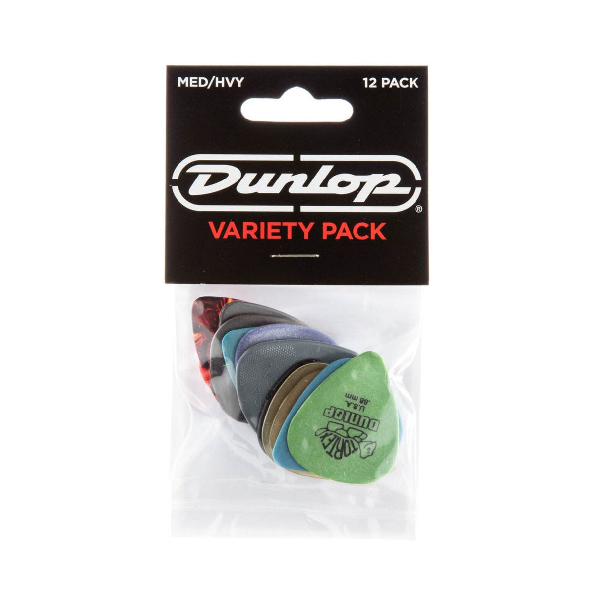 Jim Dunlop MD/HV Variety Guitar Picks - 12 Picks 1