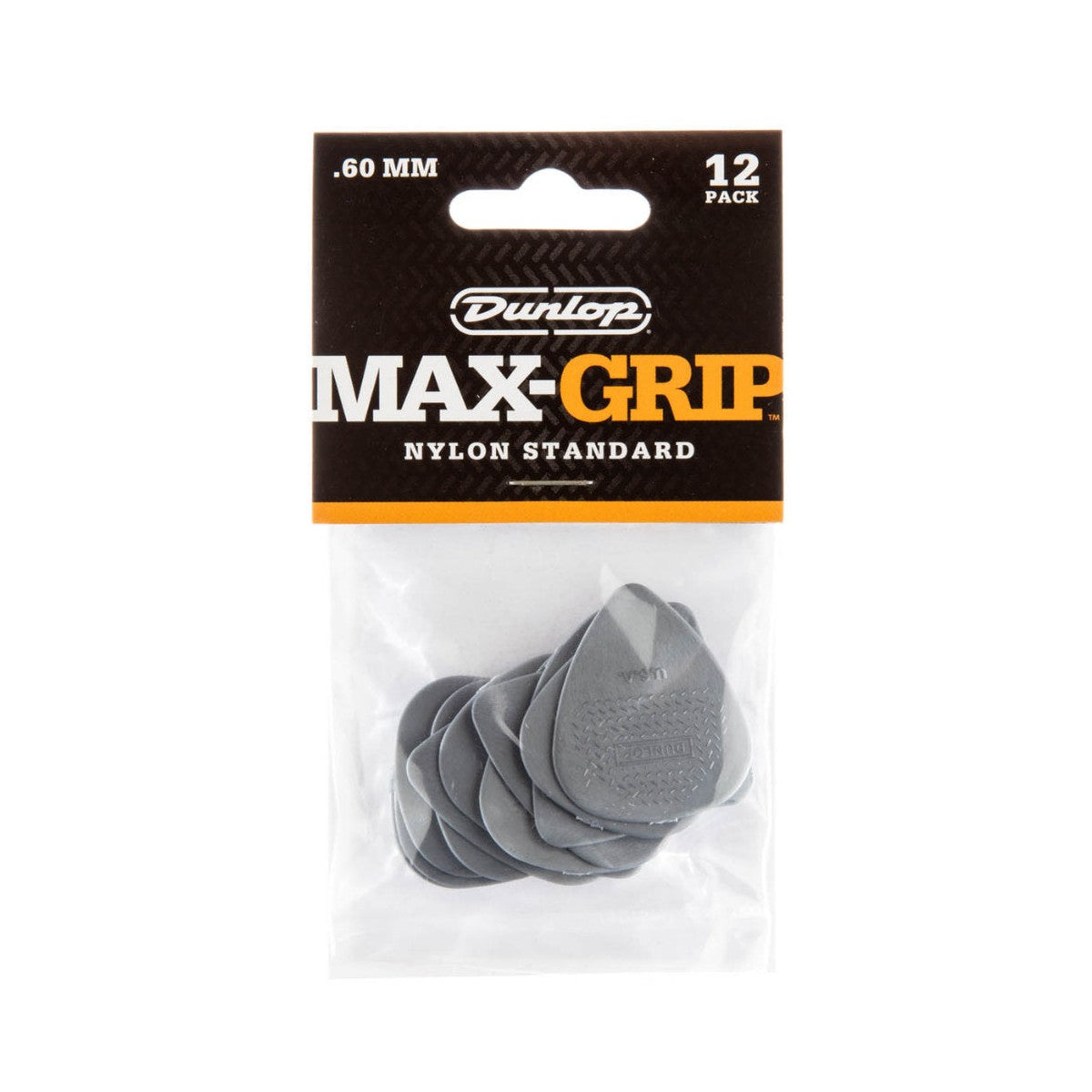 Jim Dunlop Nylon Max Grip® Standard Guitar Picks - 12 Pack .60mm - 1.5mm 3