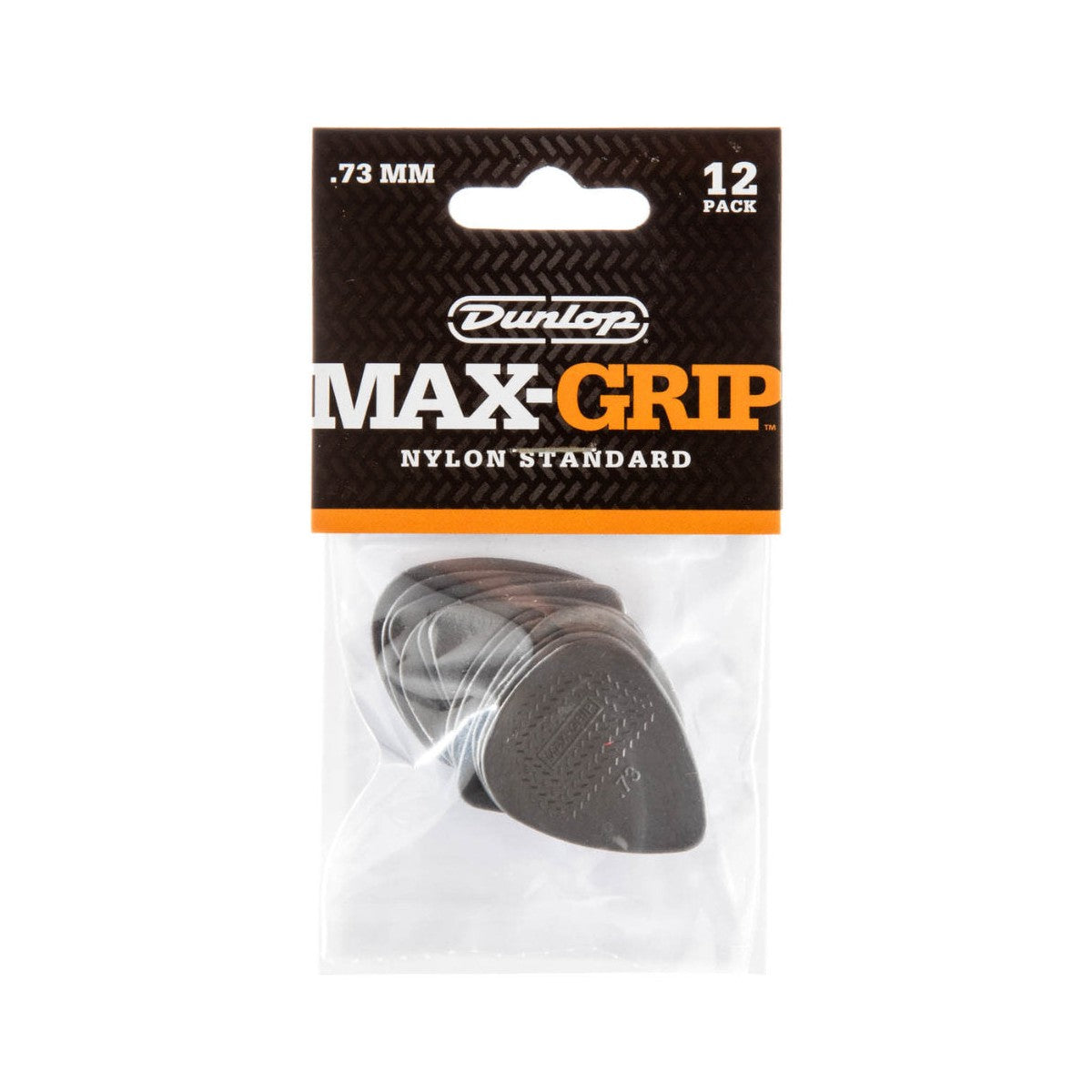 Jim Dunlop Nylon Max Grip® Standard Guitar Picks - 12 Pack .60mm - 1.5mm 6