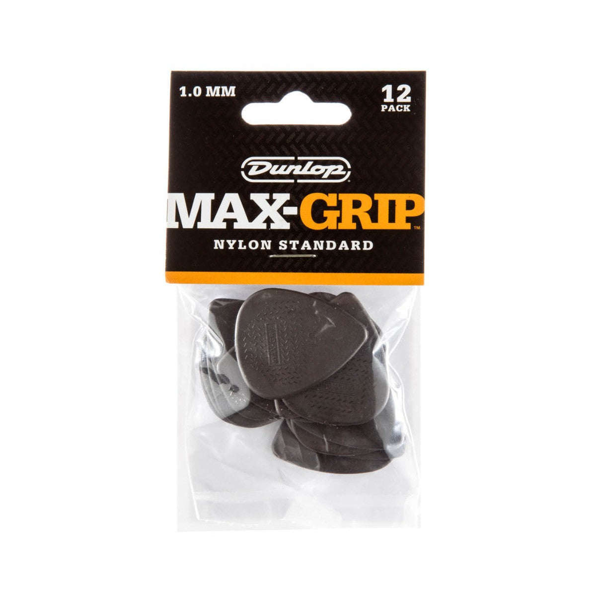 Jim Dunlop Nylon Max Grip® Standard Guitar Picks - 12 Pack .60mm - 1.5mm 12