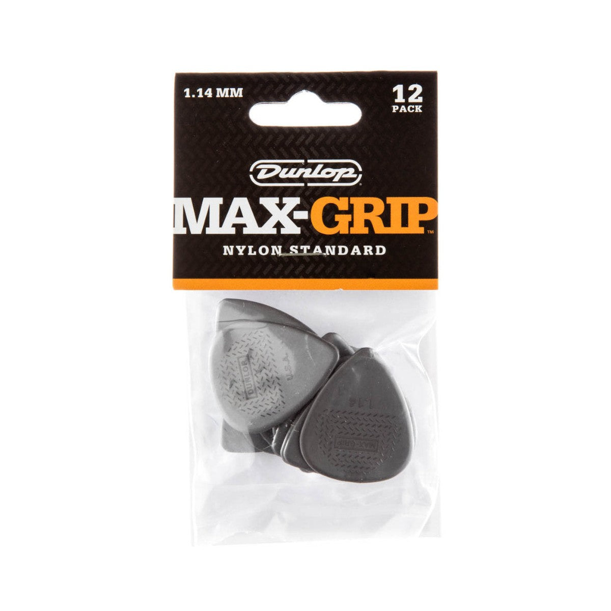 Jim Dunlop Nylon Max Grip® Standard Guitar Picks - 12 Pack .60mm - 1.5mm 15