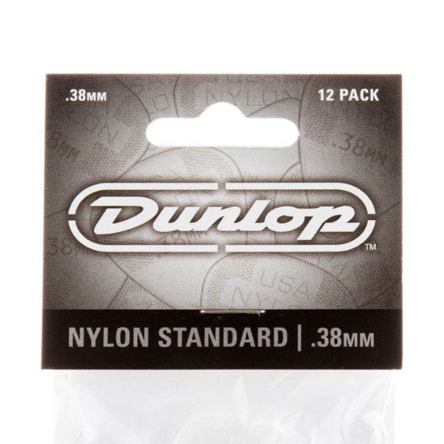 Jim Dunlop Nylon Standard Guitar Picks - 12 Pack .38mm - 1.0mm 6