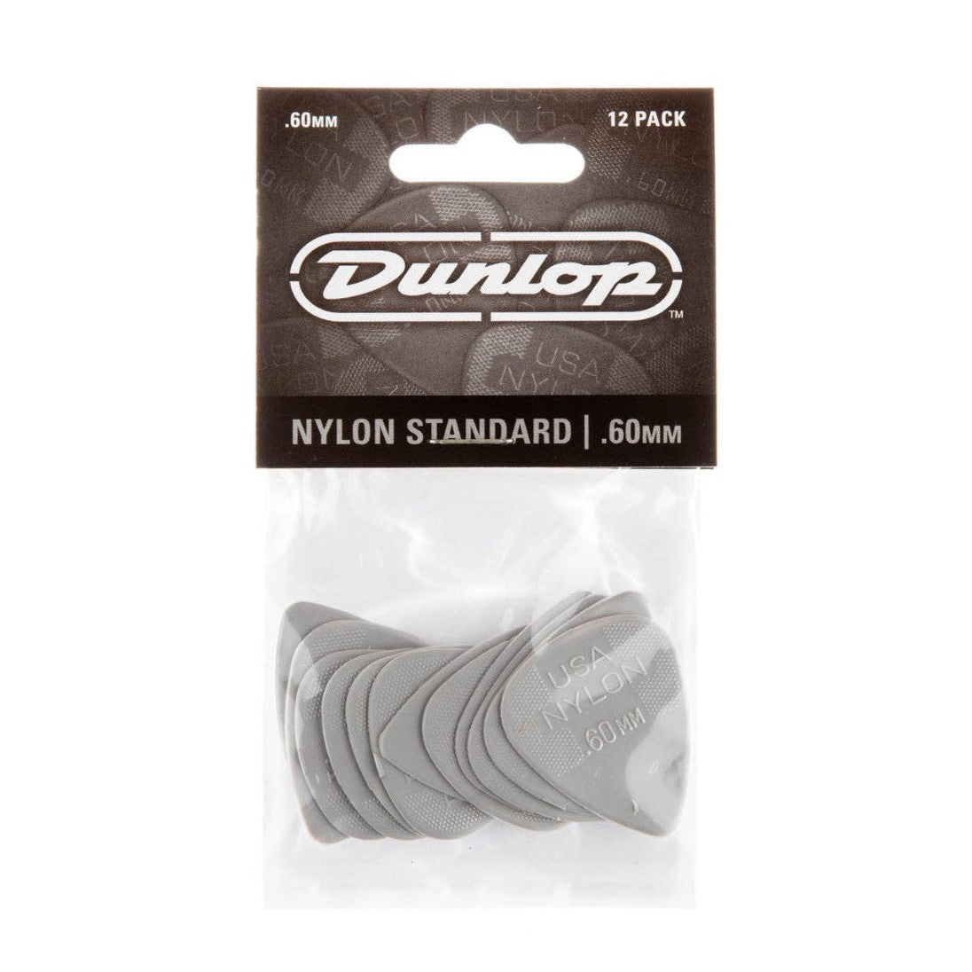 Jim Dunlop Nylon Standard Guitar Picks - 12 Pack .38mm - 1.0mm 9