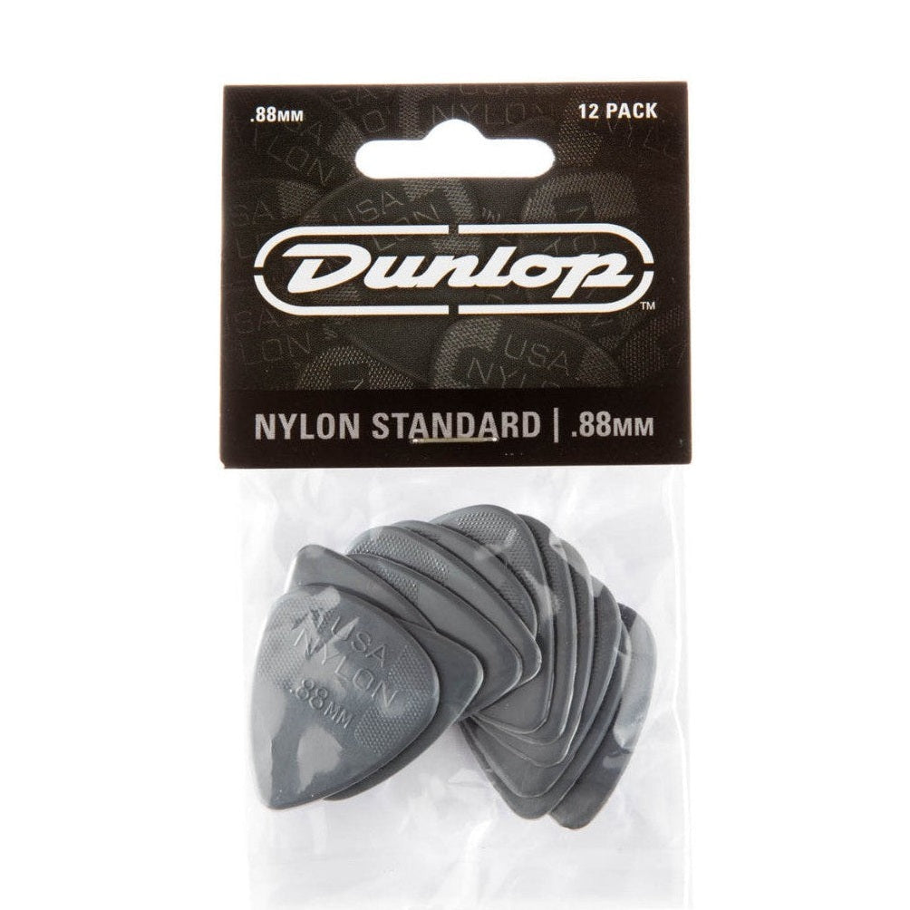 Jim Dunlop Nylon Standard Guitar Picks - 12 Pack .38mm - 1.0mm 15