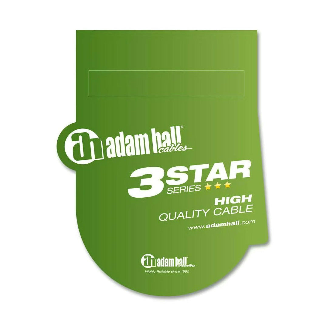 Adam Hall 3 Star Series Audio Cable - 6m 2x RCA Male to 2x 6.3mm Jack Mono K3TPC0600 2