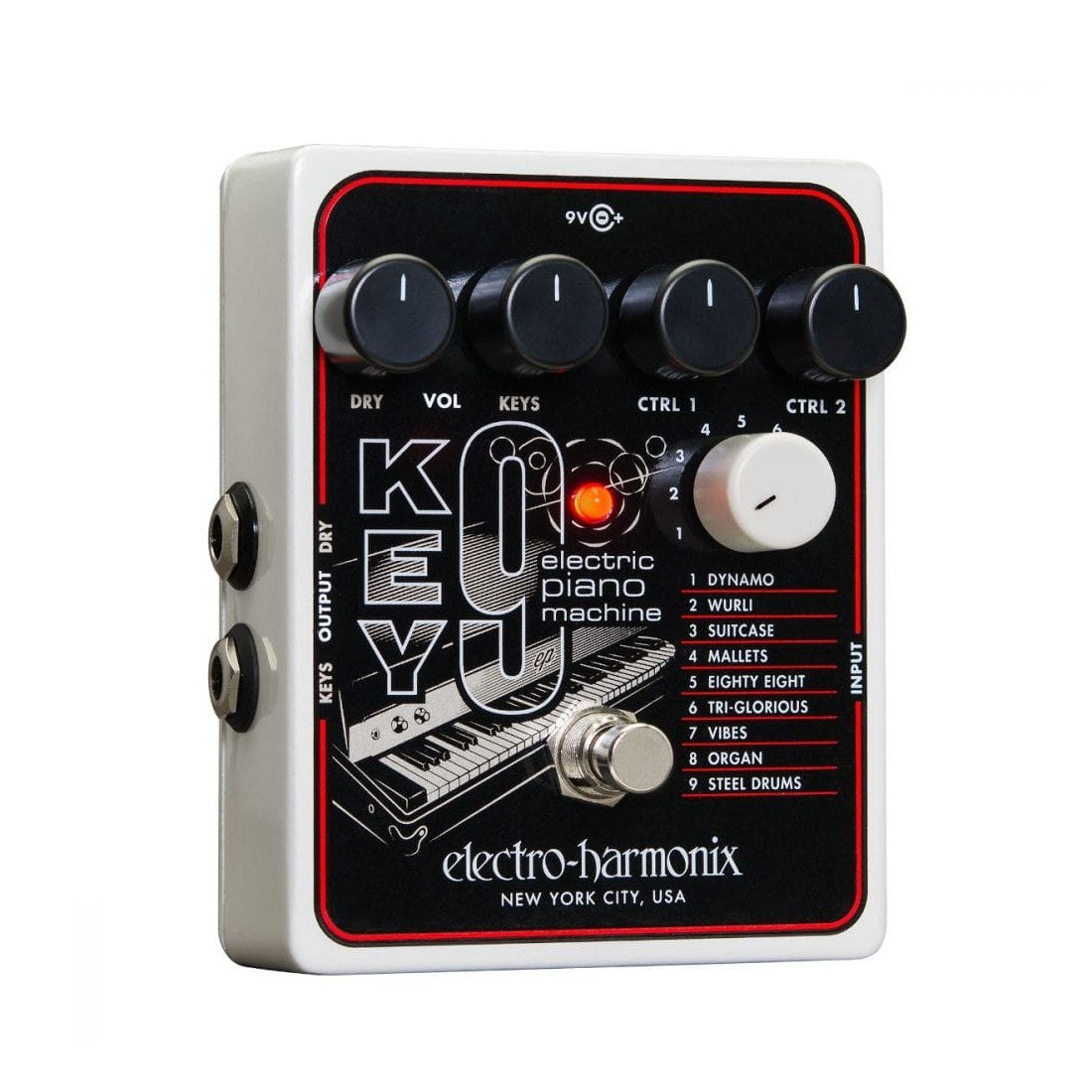 Electro-Harmonix KEY9 Electric Piano Machine Guitar Pedal – Keyboard Tone Emulator 1